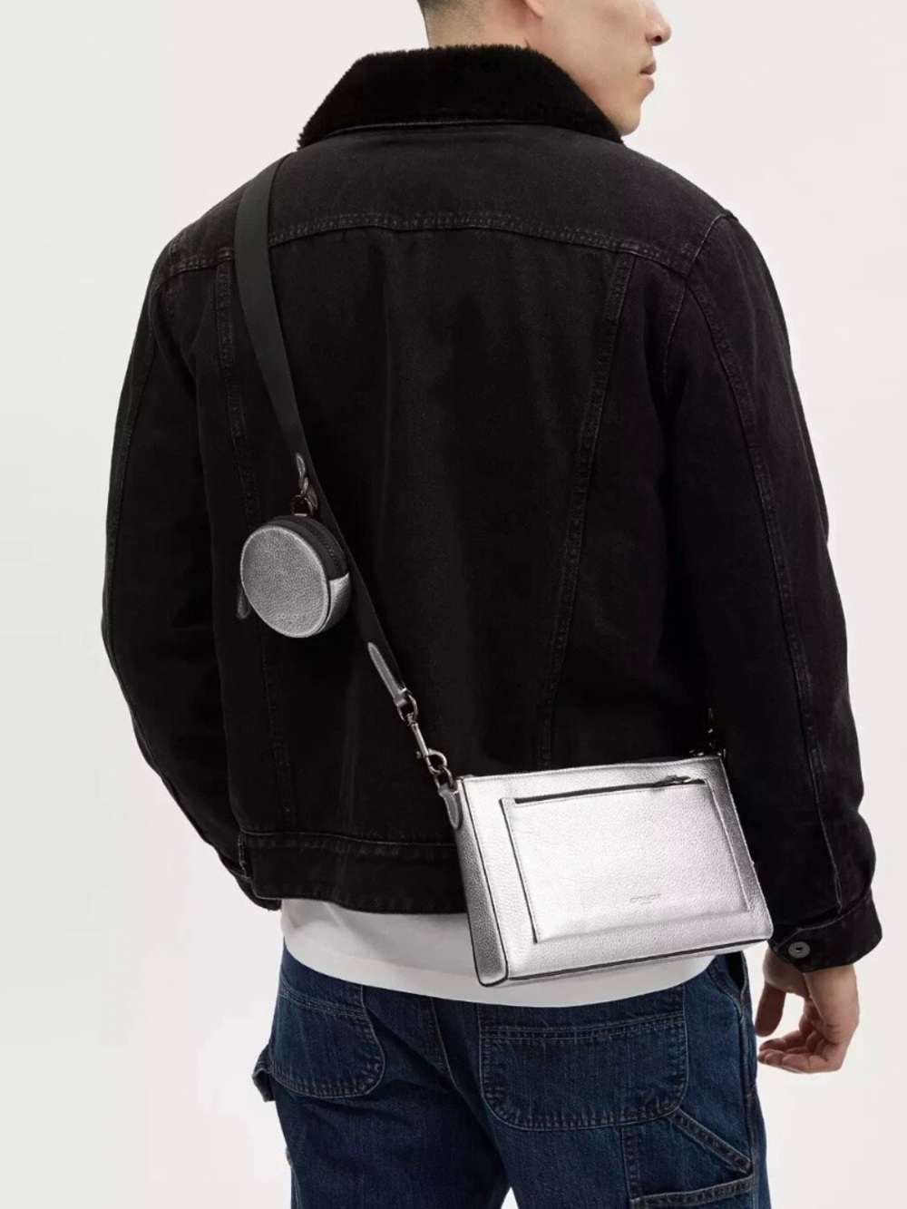 Coach Holden in Metallic Unisex crossbody bag